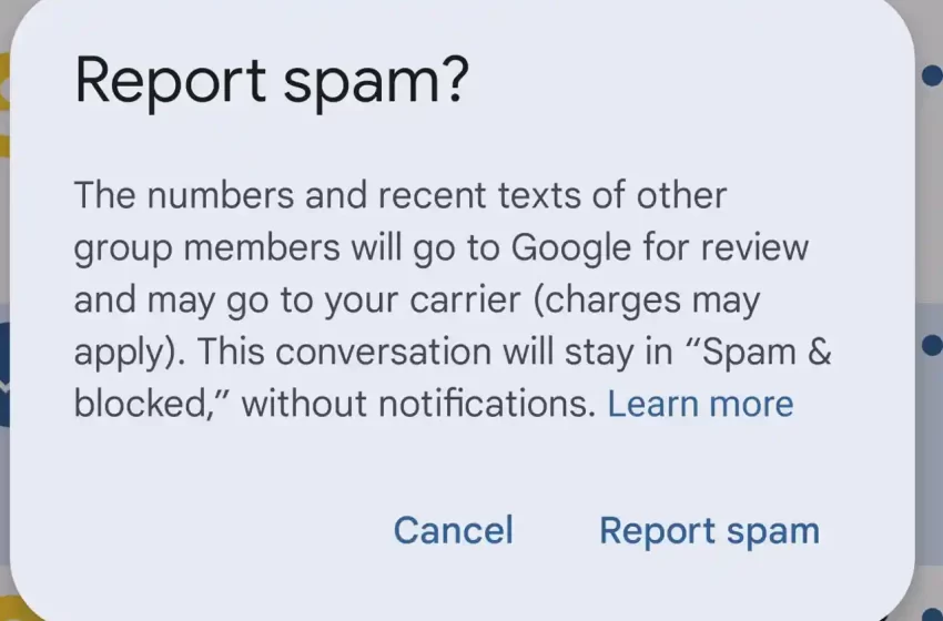  Android Messages: block and report SMS spam point to point